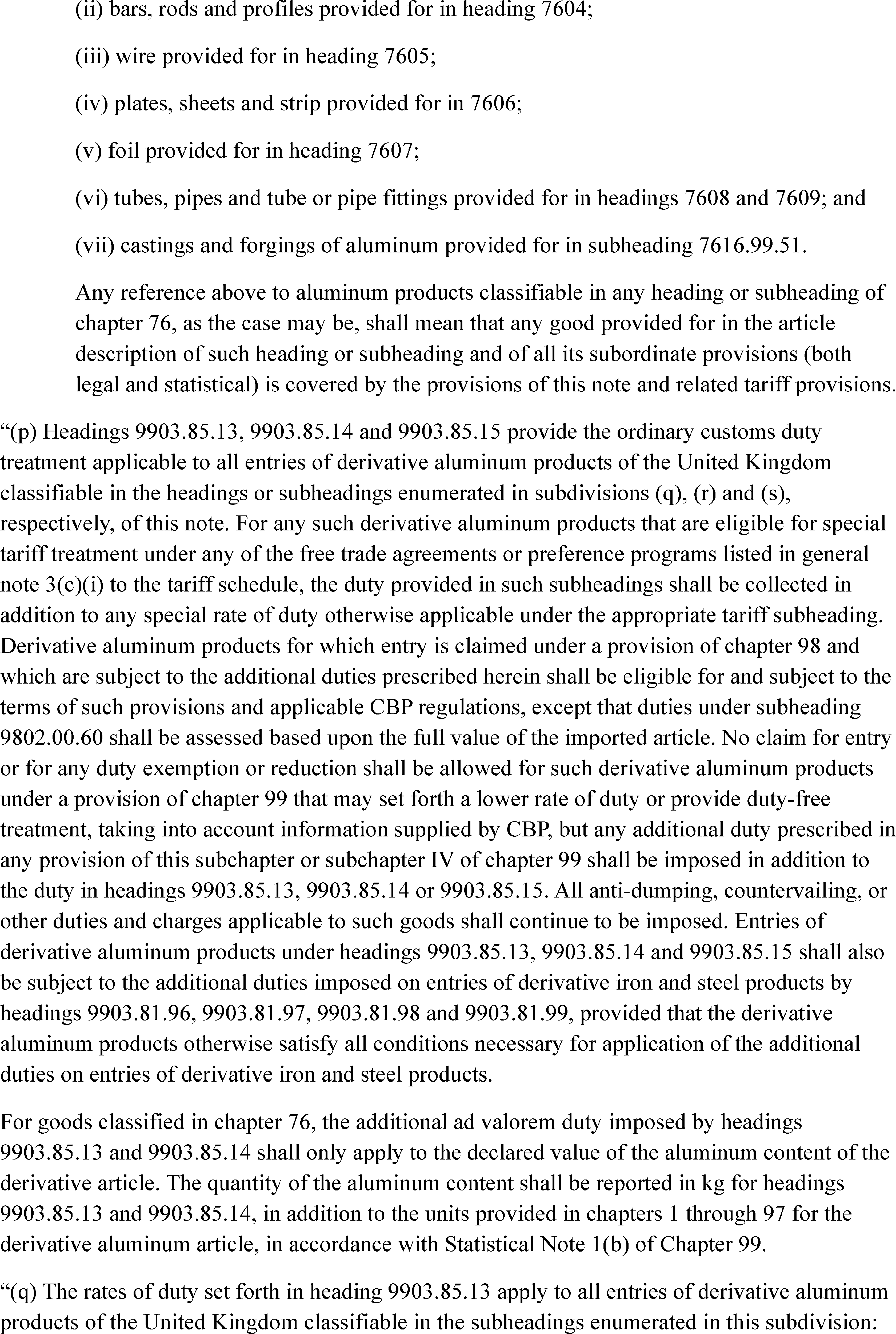 Federal Register :: Adjusting Imports of Aluminum and Steel