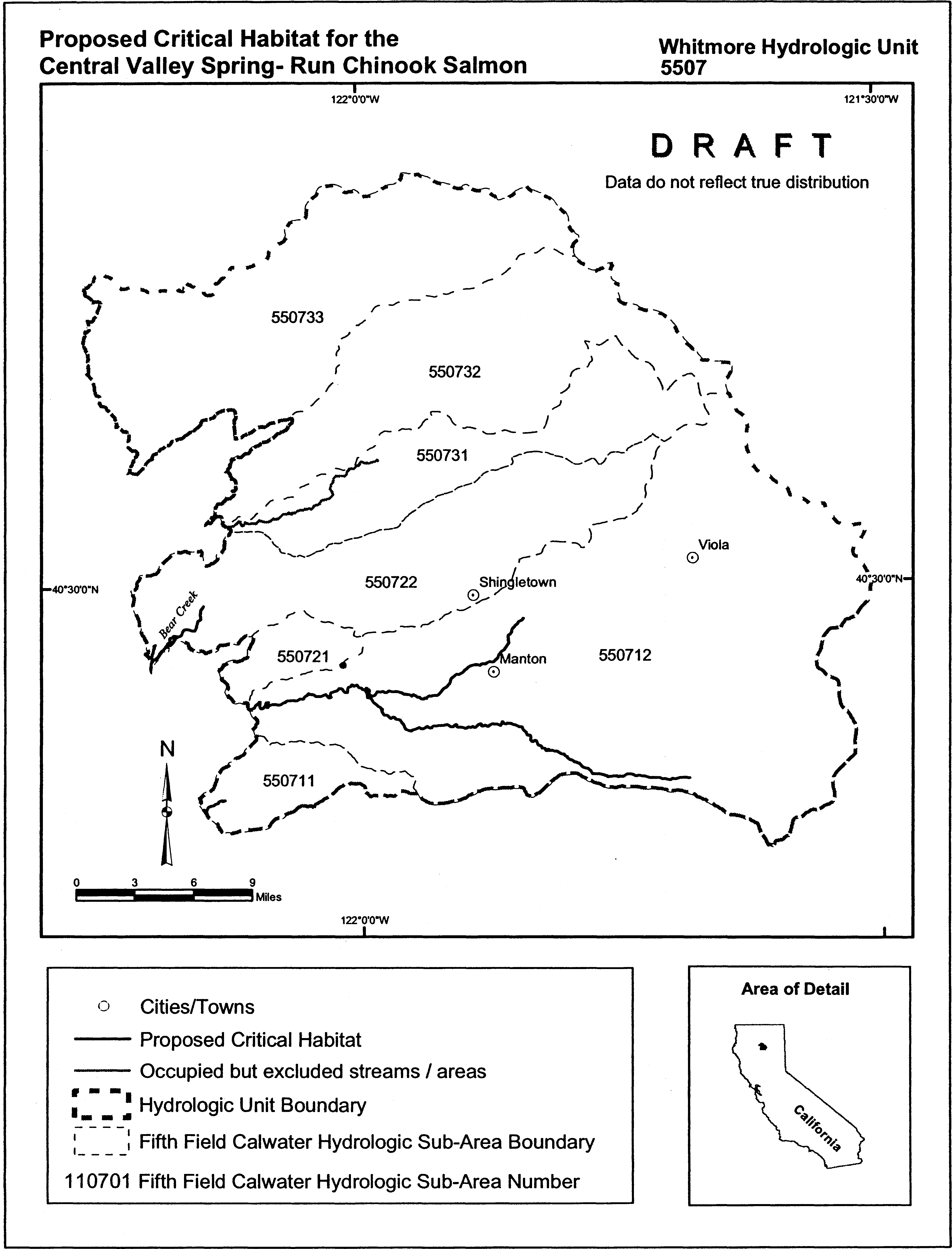 Federal Register :: Endangered and Threatened Species; Designation of  Critical Habitat for Seven Evolutionarily Significant Units of Pacific  Salmon (Oncorhynchus tshawytscha) and Steelhead (O. mykiss) in California