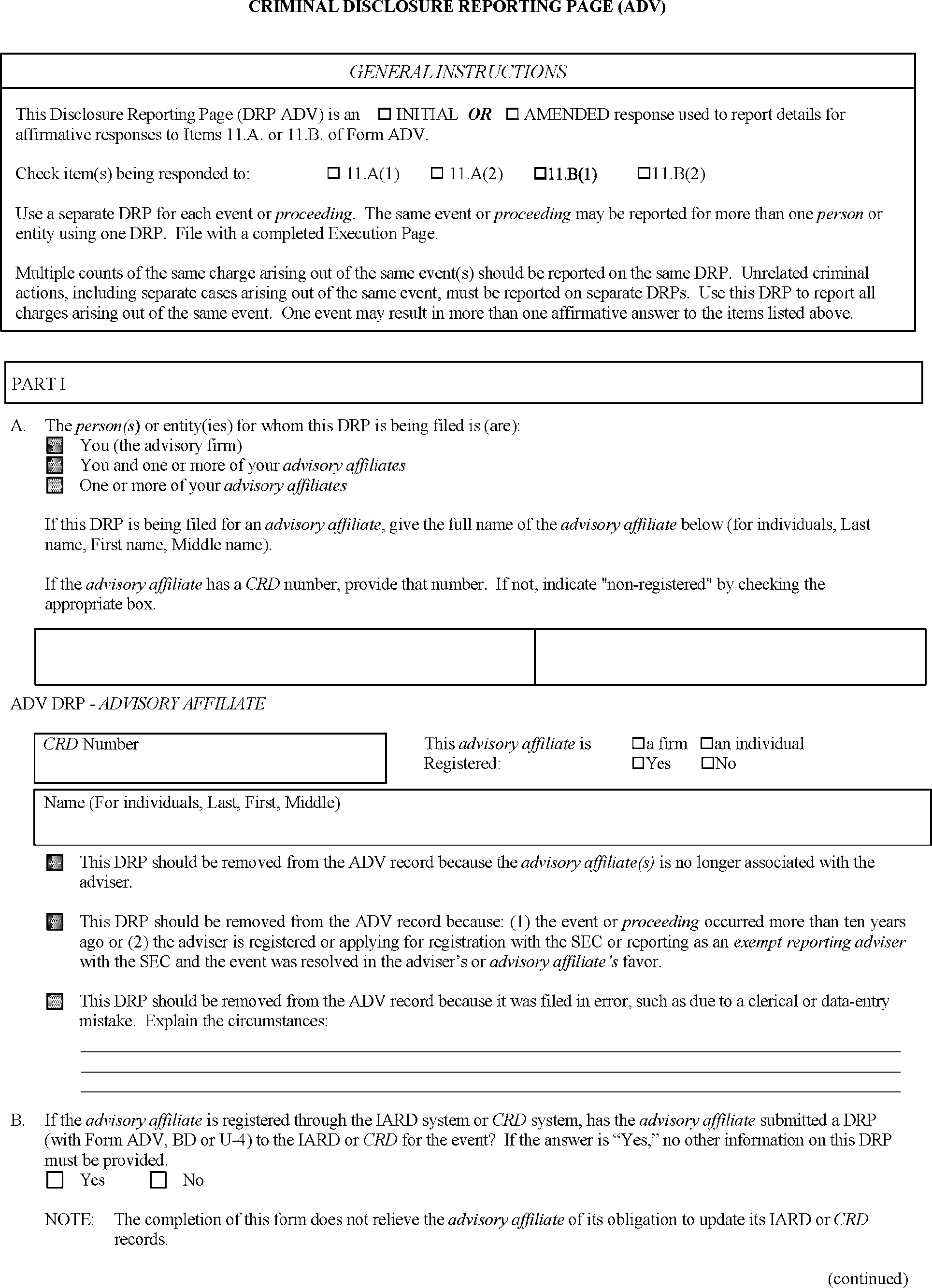 Federal Register :: Amendments to Form ADV and Investment Advisers Act Rules Federal Register :: Amendments to Form ADV and Investment Advisers Act Rules