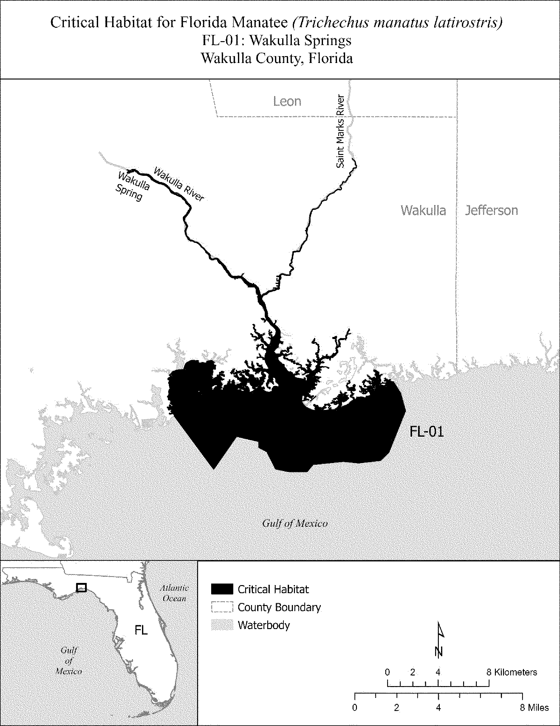 Federal Register :: Endangered and Threatened Wildlife and Plants; Critical  Habitat Designations for Florida Manatee and Antillean Manatee, image size:1798x2329
