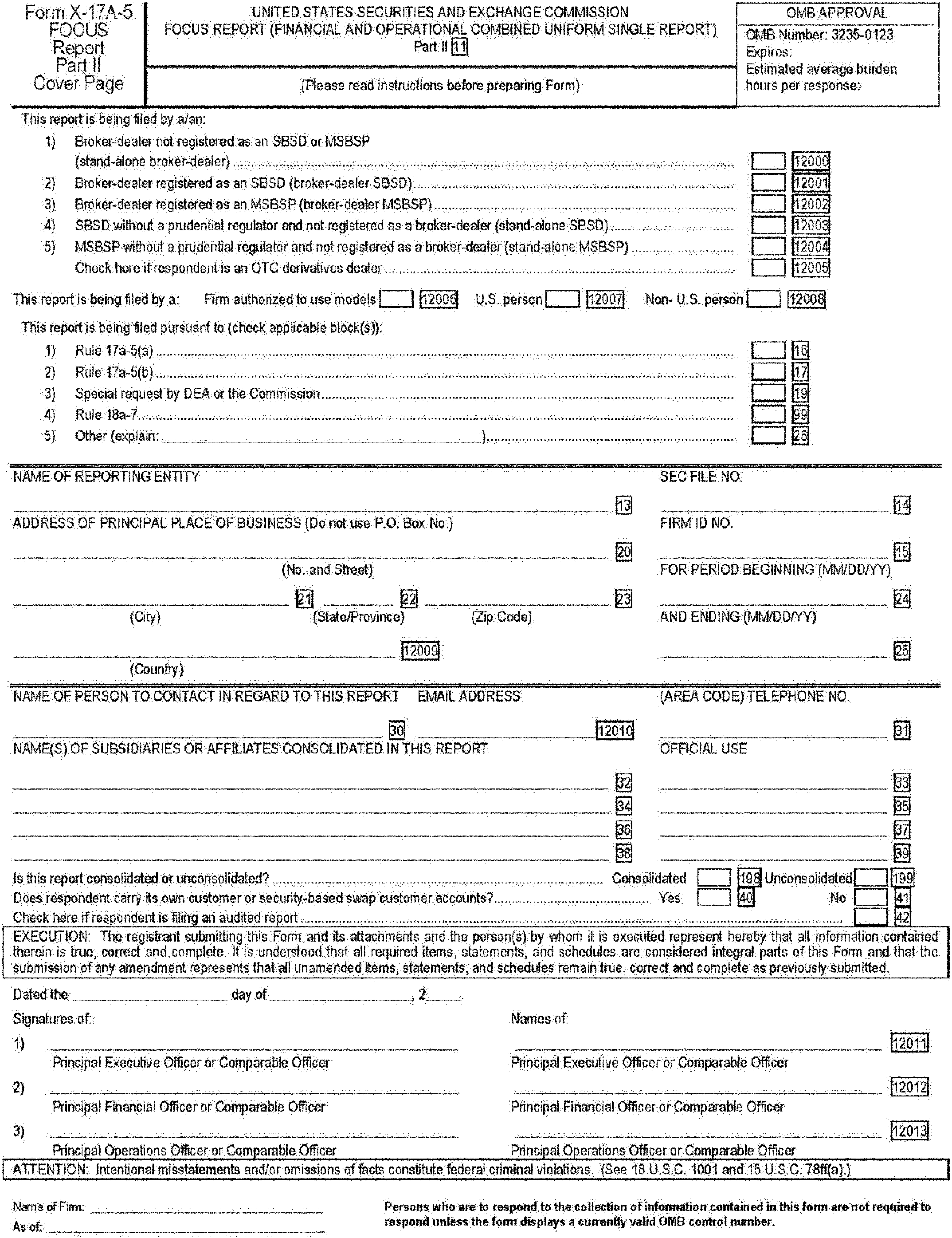 Federal Register :: Recordkeeping and Reporting Requirements for 