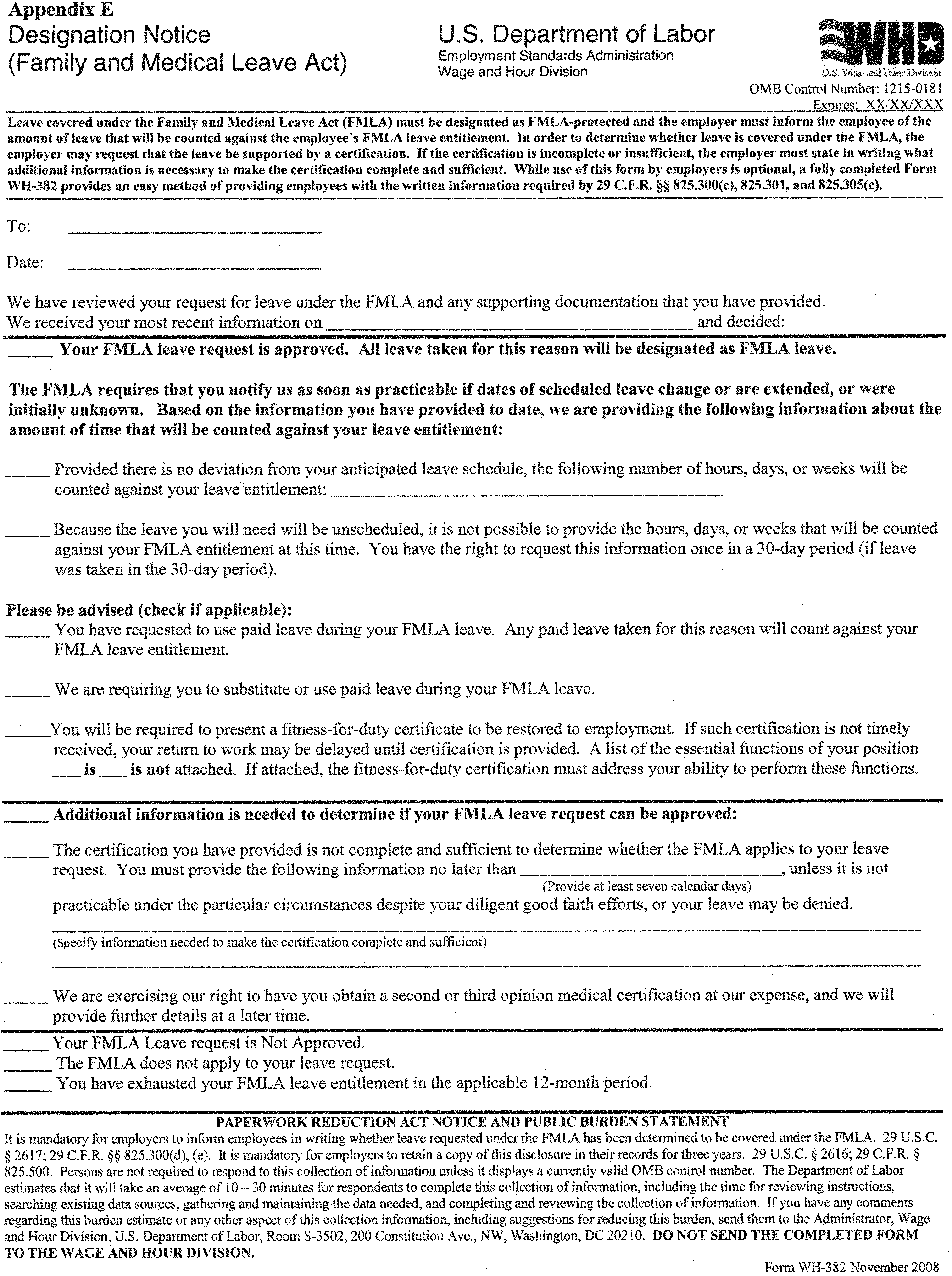 Additional information for use